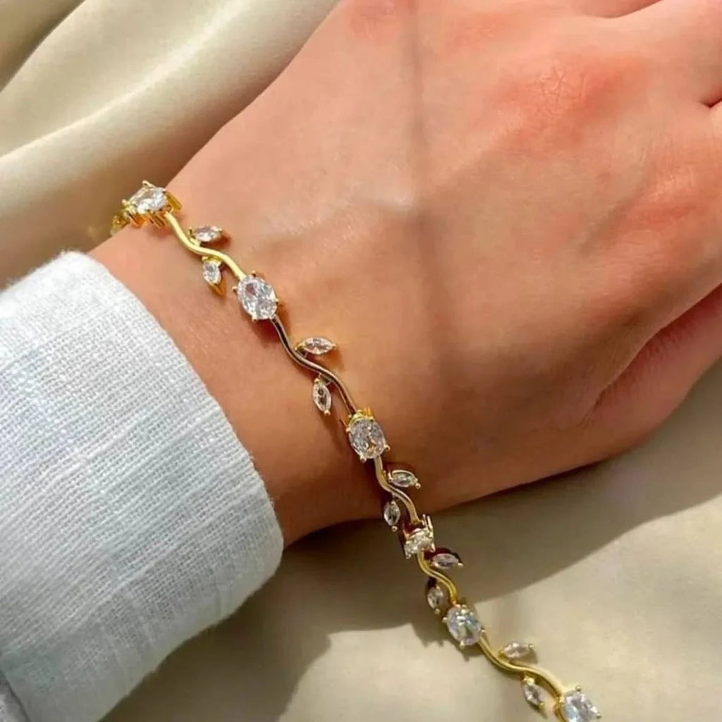 The Tulip Vine Bracelet -18KT Gold Plated