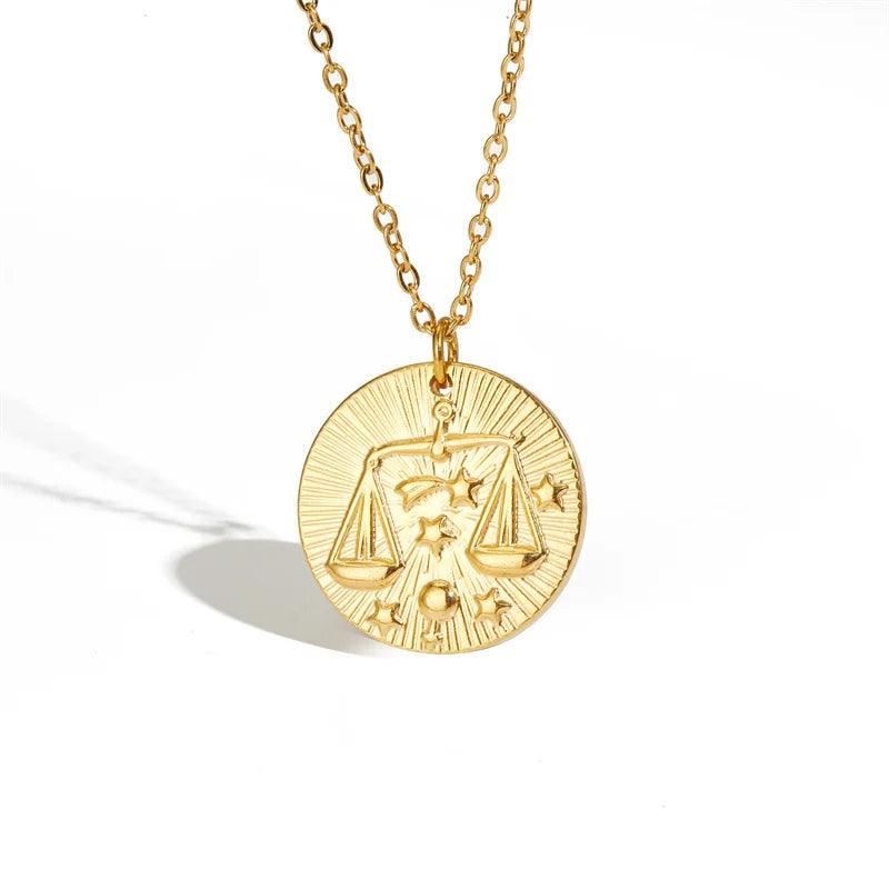 I am a Libra Zodiac ⚖️ Pendant -18KT Gold Plated