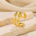 Connected Muse Statement Ring- Demifine 18KT Gold Plated