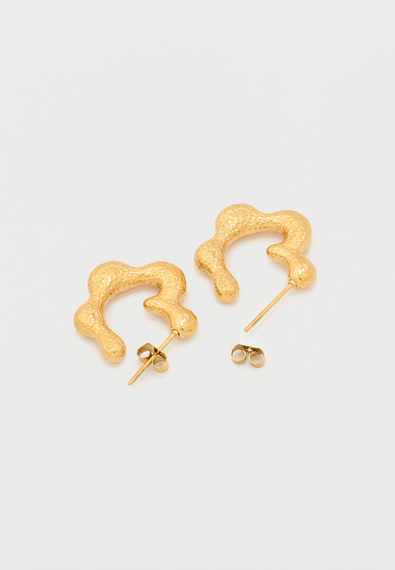 Sensational Rockstar Hoop Earrings -18KT Gold Plated