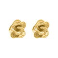Fluid Flora Stud Earrings -18KT Gold Plated