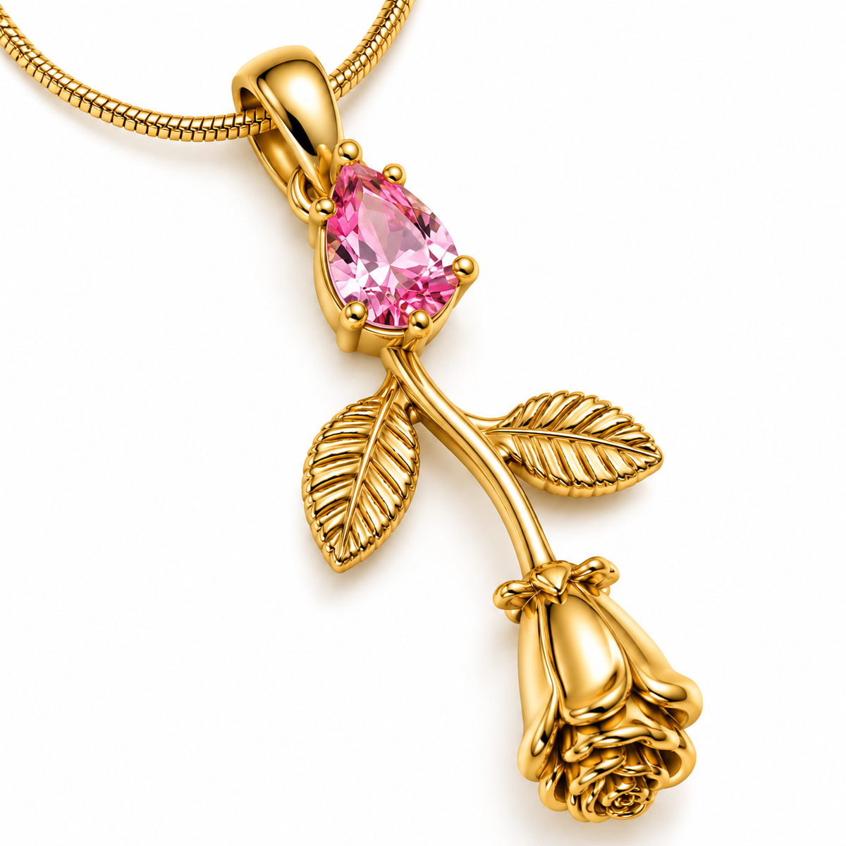 Rosaline Pendant -18KT Gold Plated