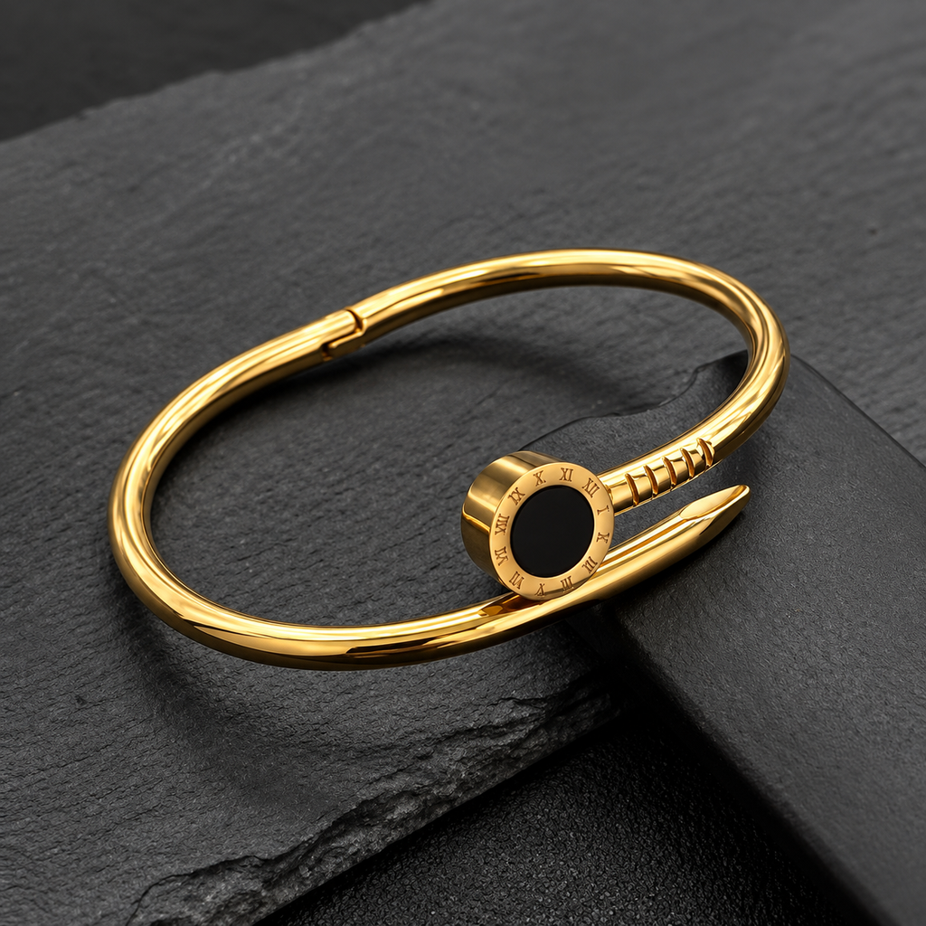 Aureus Cuff Bracelet -18KT Gold Plated