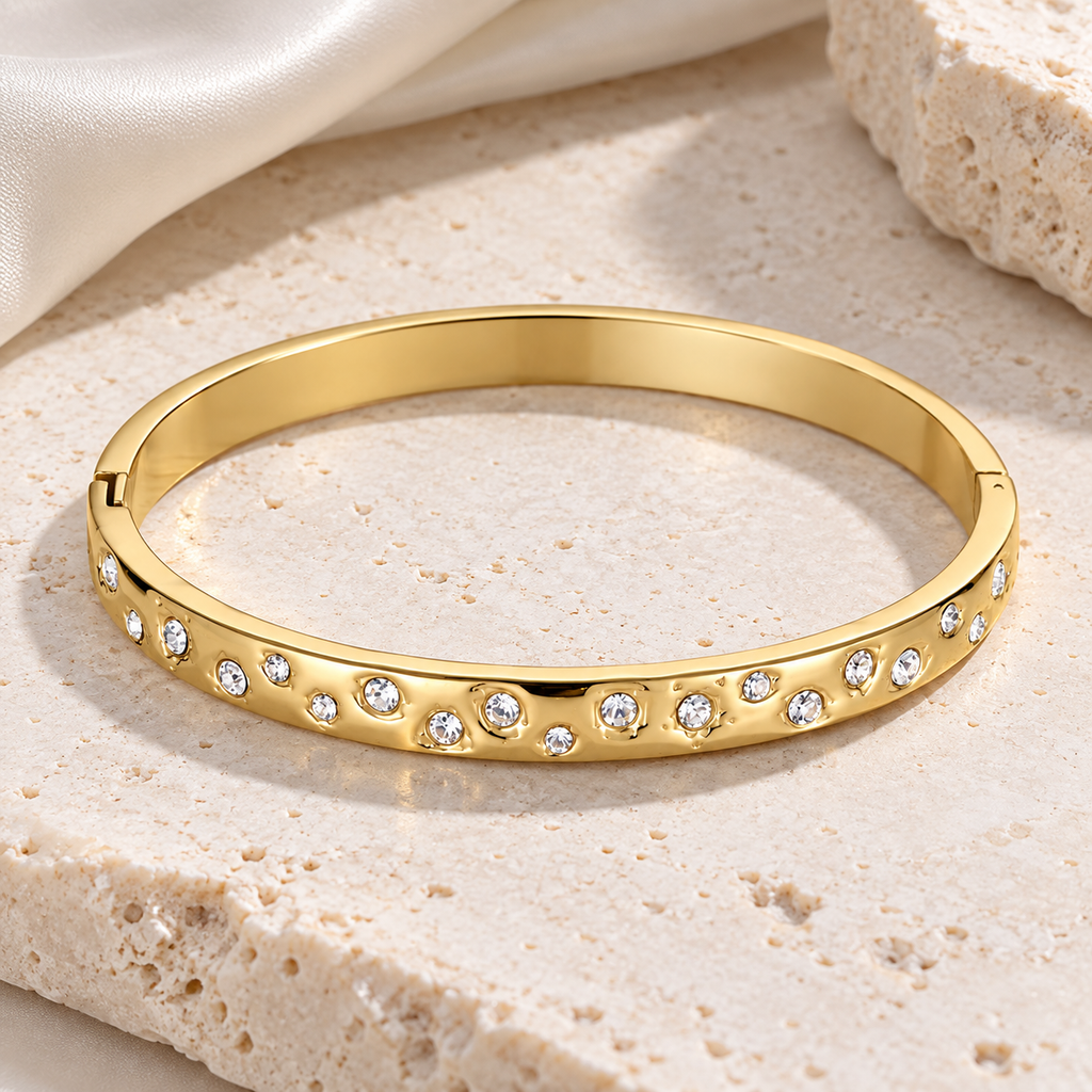 Aurelia Nova Cuff Bracelet -18KT Gold Plated