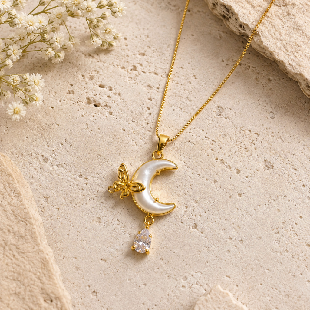 Lunara Pendant -18KT Gold Plated