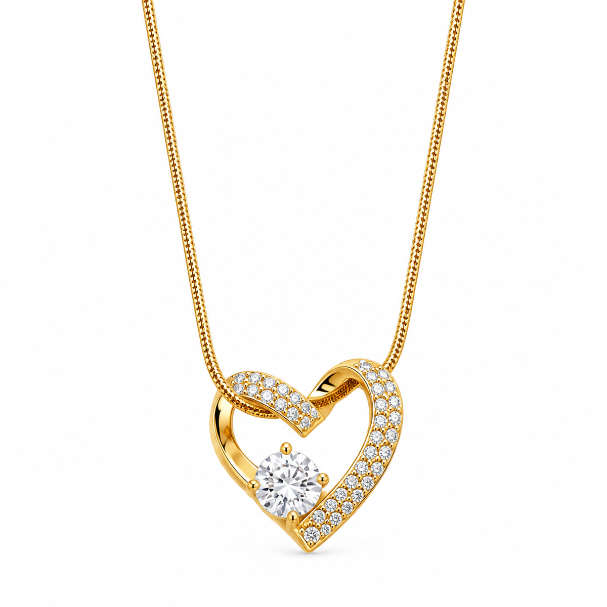 Isla Heart Pendant -18KT Gold Plated