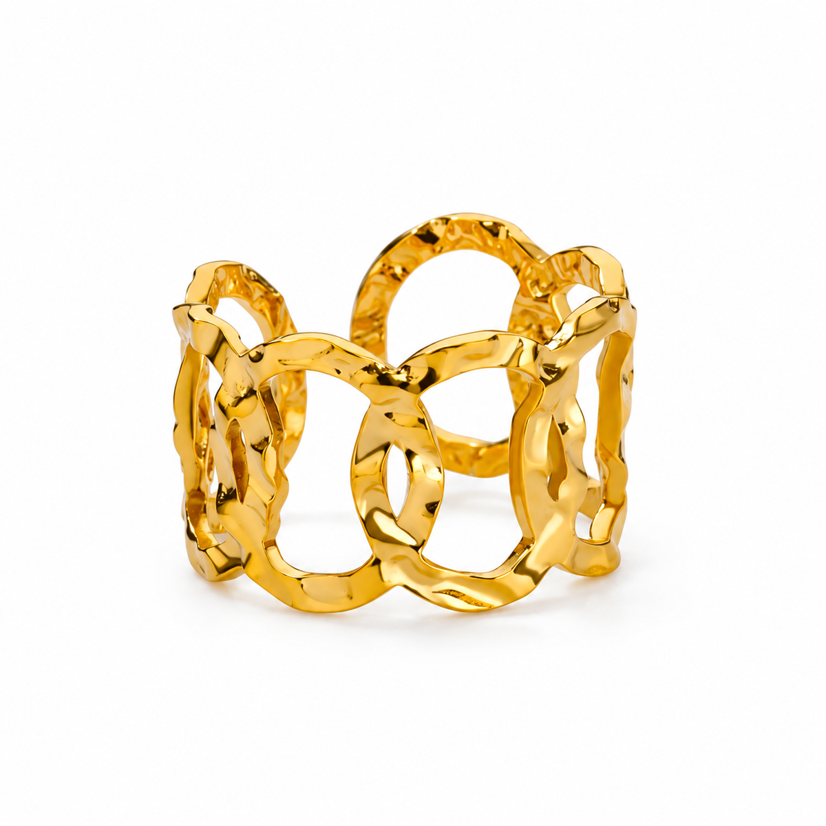 Aura Sculpt Ring -18KT Gold Plated