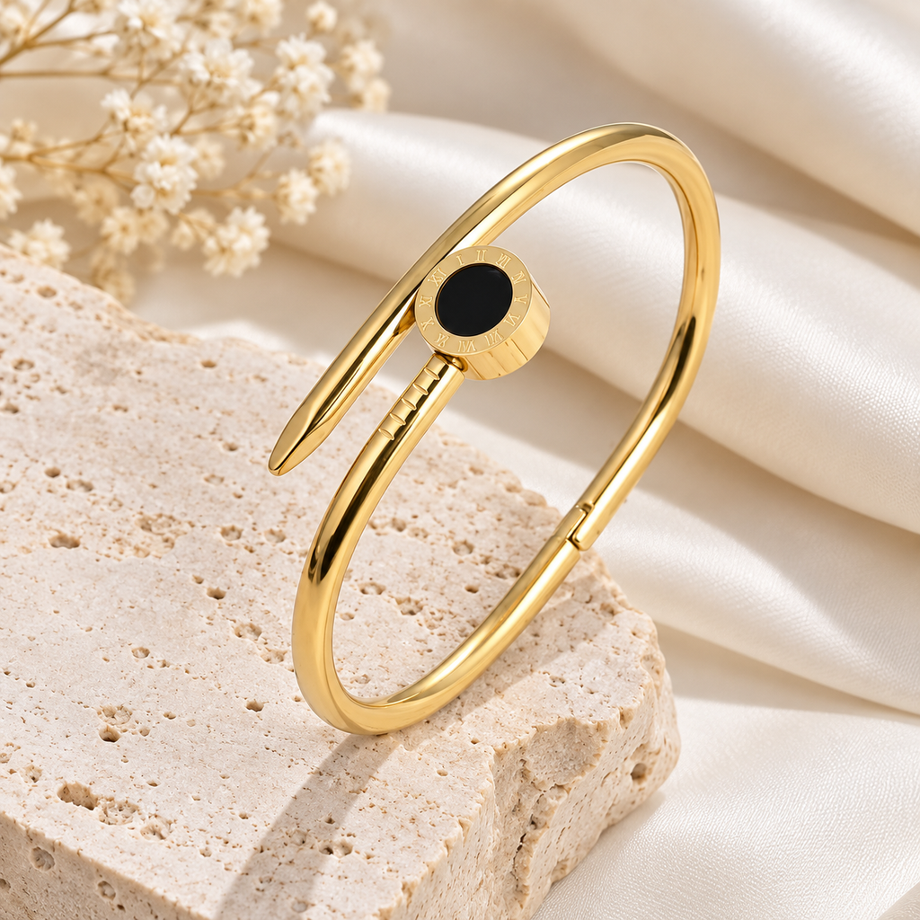 Aureus Cuff Bracelet -18KT Gold Plated