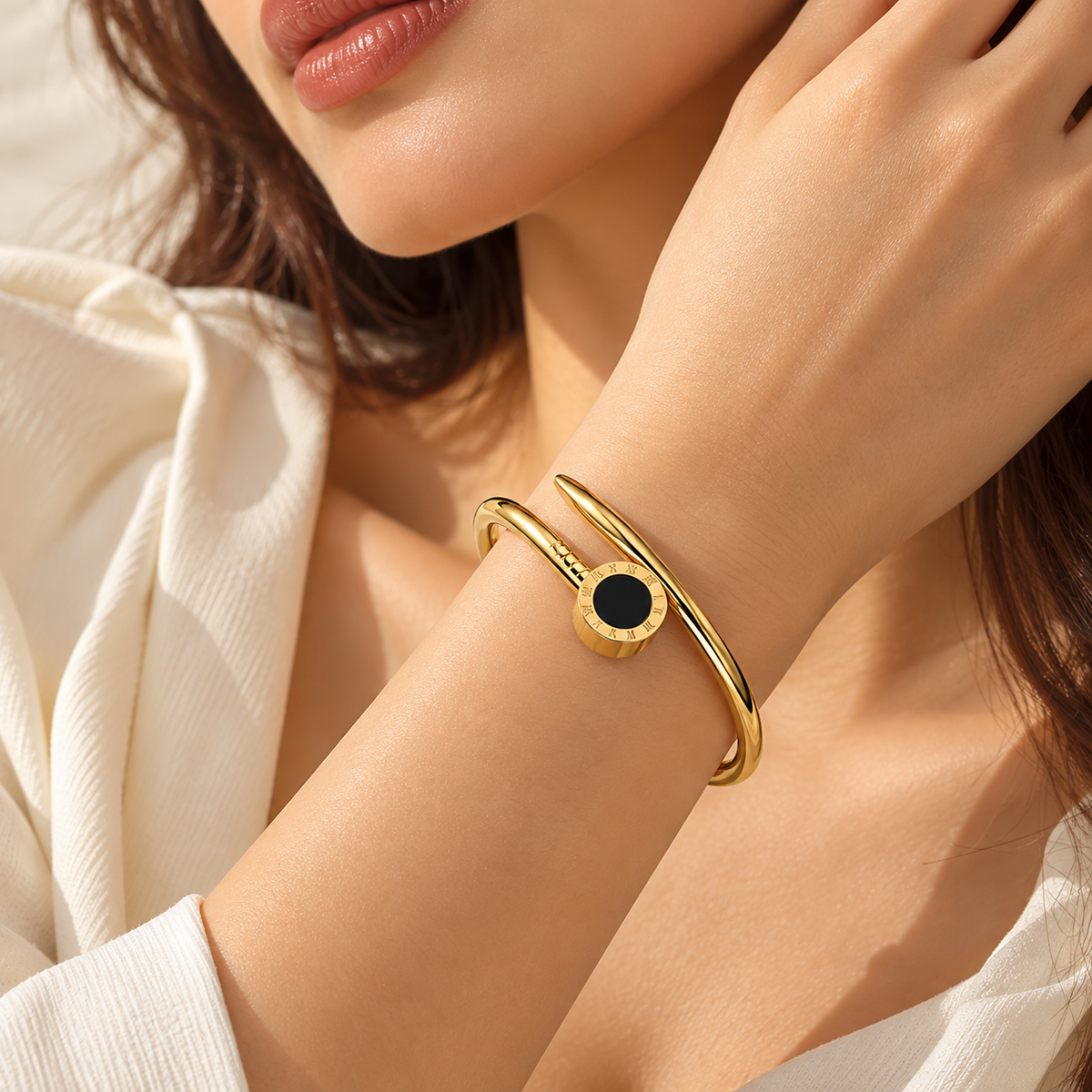 Aureus Cuff Bracelet -18KT Gold Plated