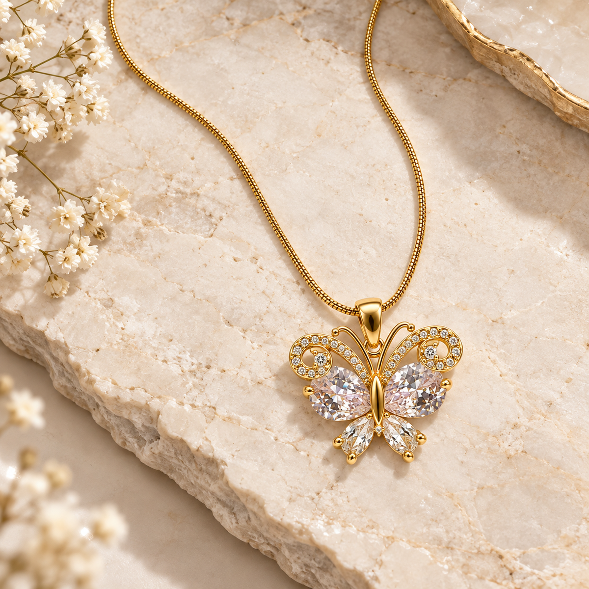 Chrysallis Pendant -18KT Gold Plated