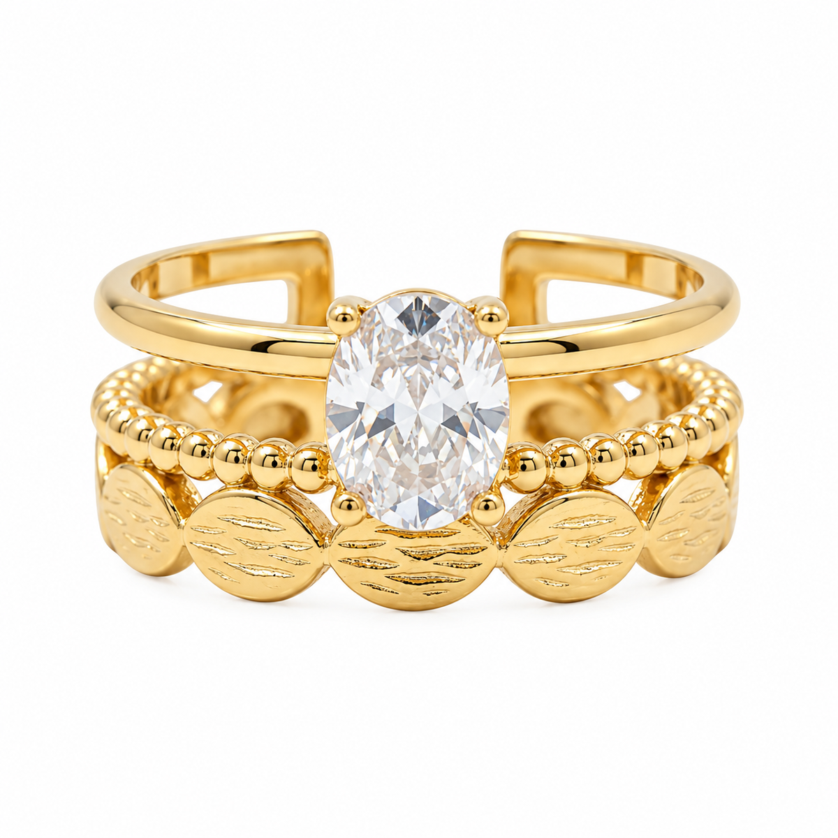 Elanora Ring -18KT Gold Plated