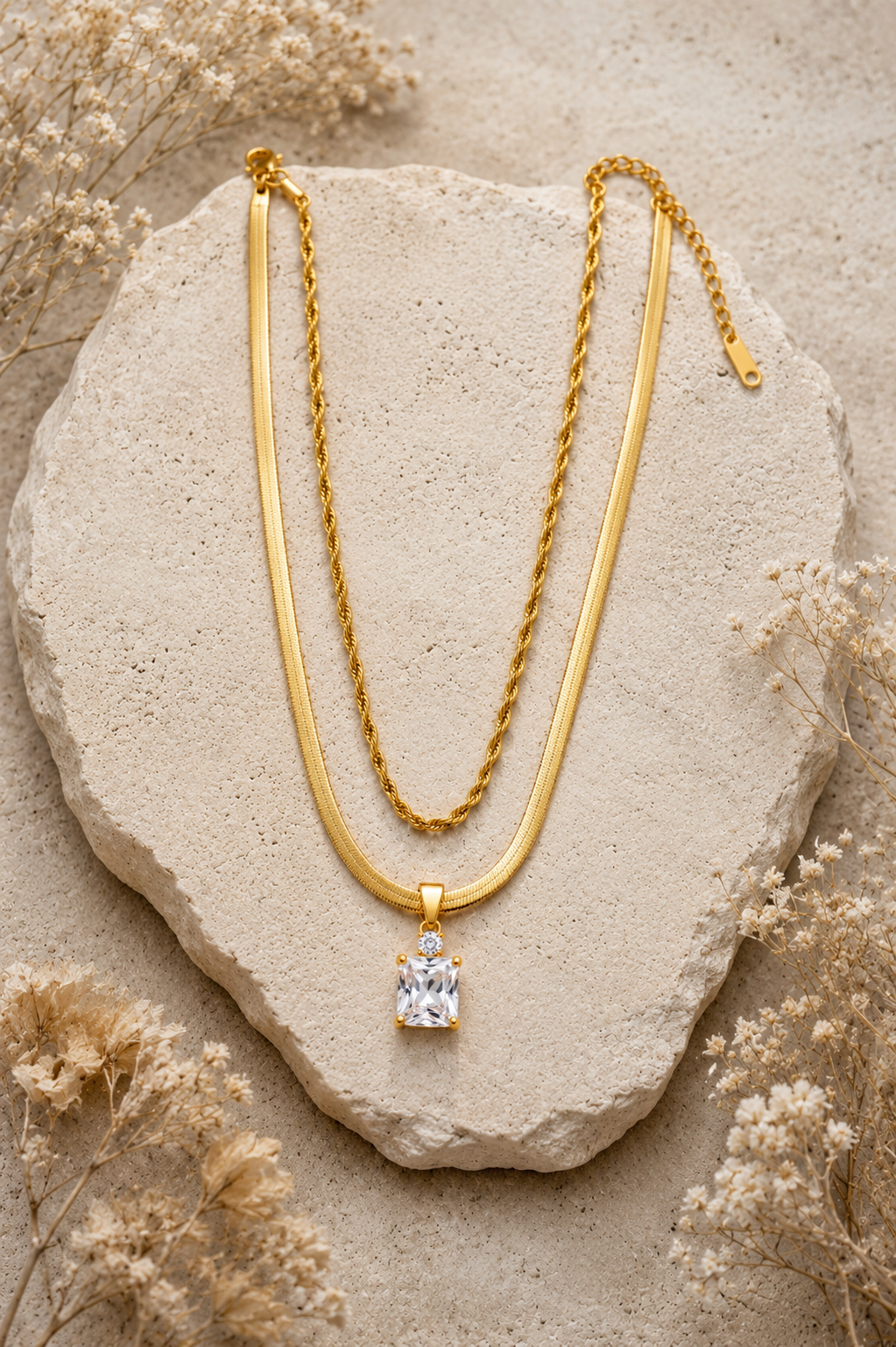 Lumière Pendant - 18KT Gold Plated