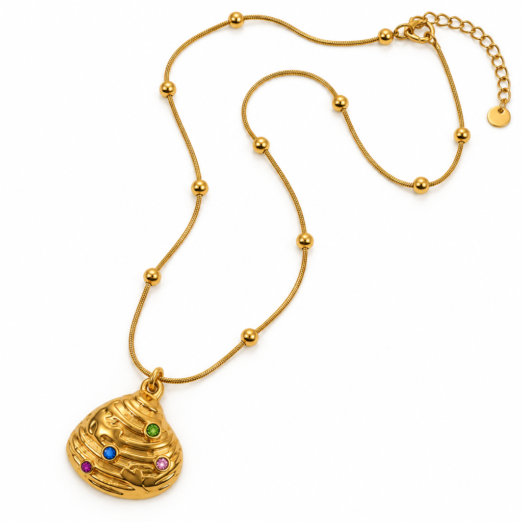 Shell Pendant -18KT Gold Plated