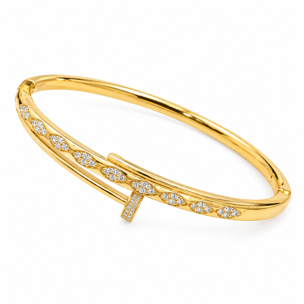 Celeste Nail Cuff Bracelet -18KT Gold Plated
