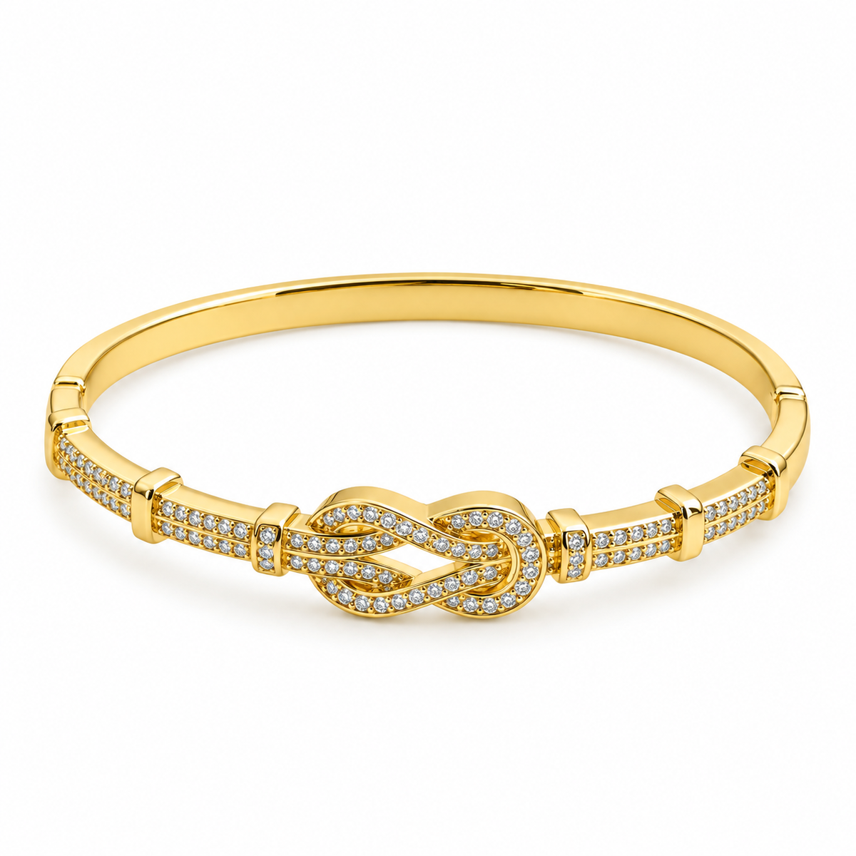 Infinity Élise Cuff Bracelet -18KT Gold Plated