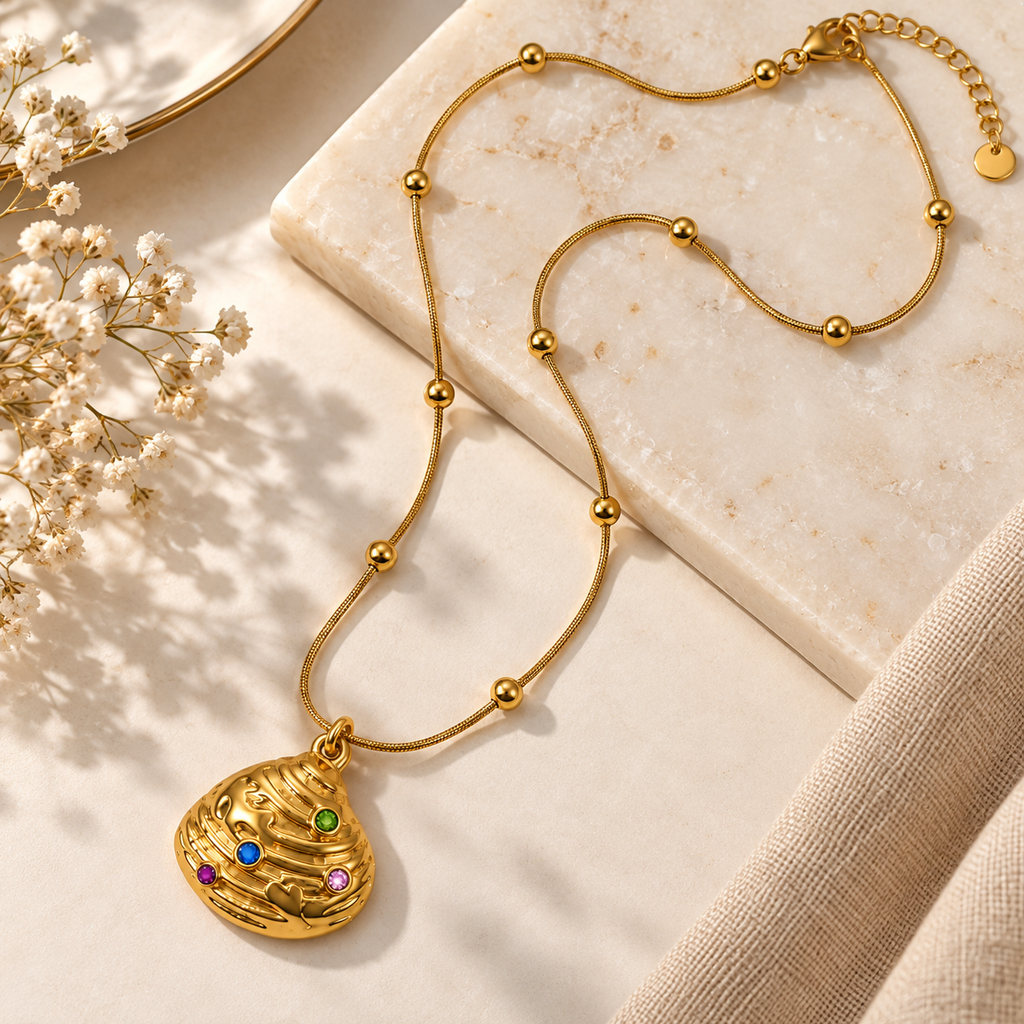 Shell Pendant -18KT Gold Plated