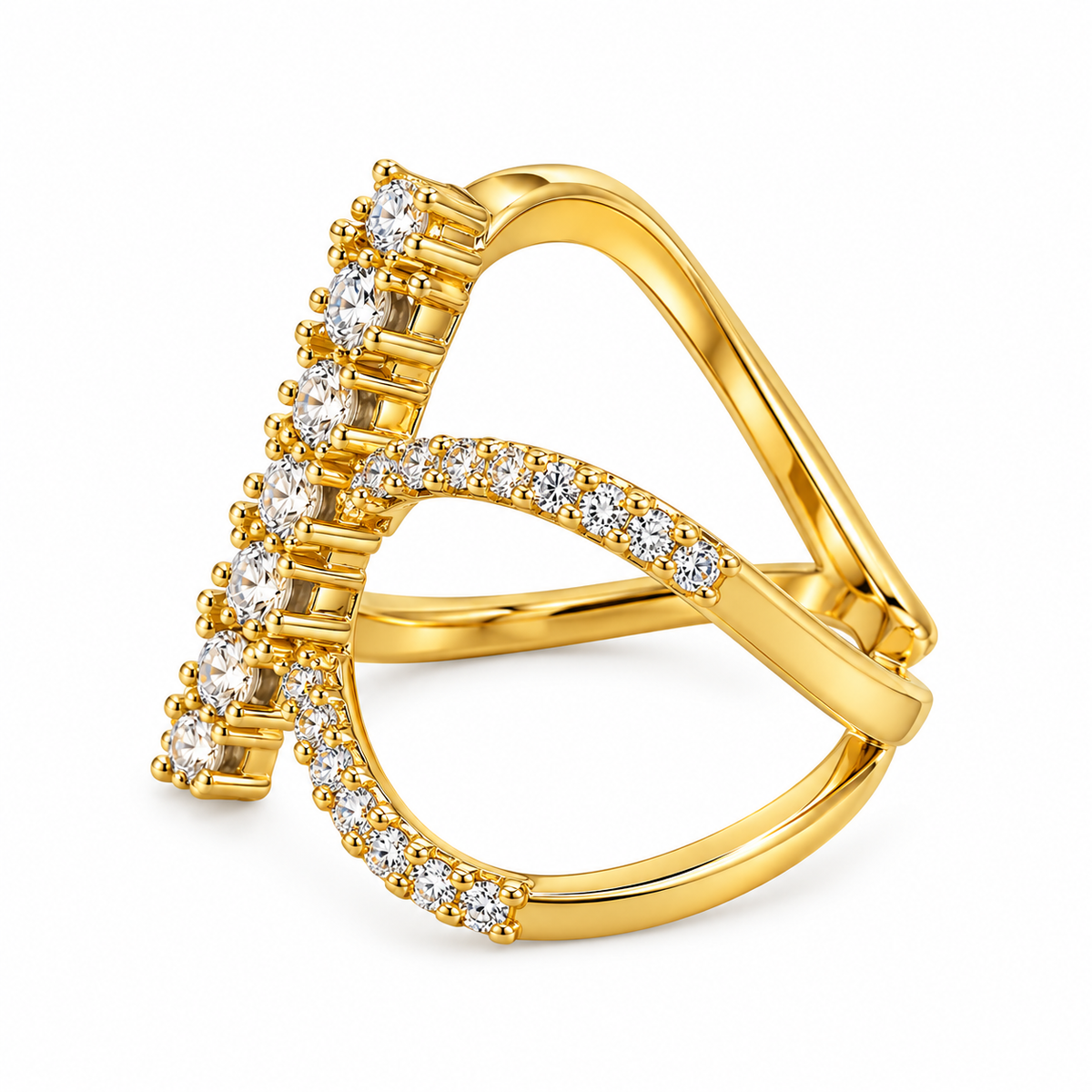Chrysallis Ring -18KT Gold Plated