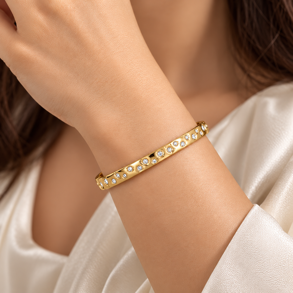 Aurelia Nova Cuff Bracelet -18KT Gold Plated