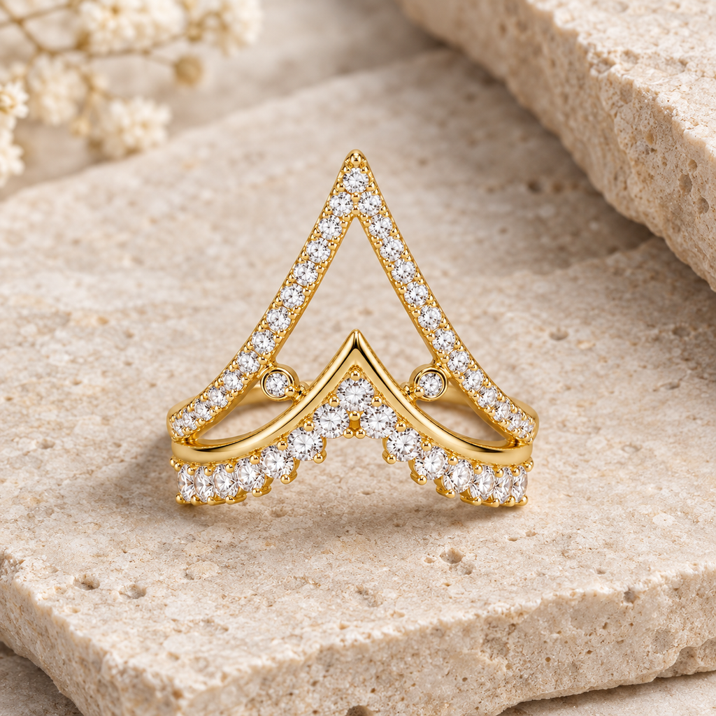 Vanki Ring -18KT Gold Plated
