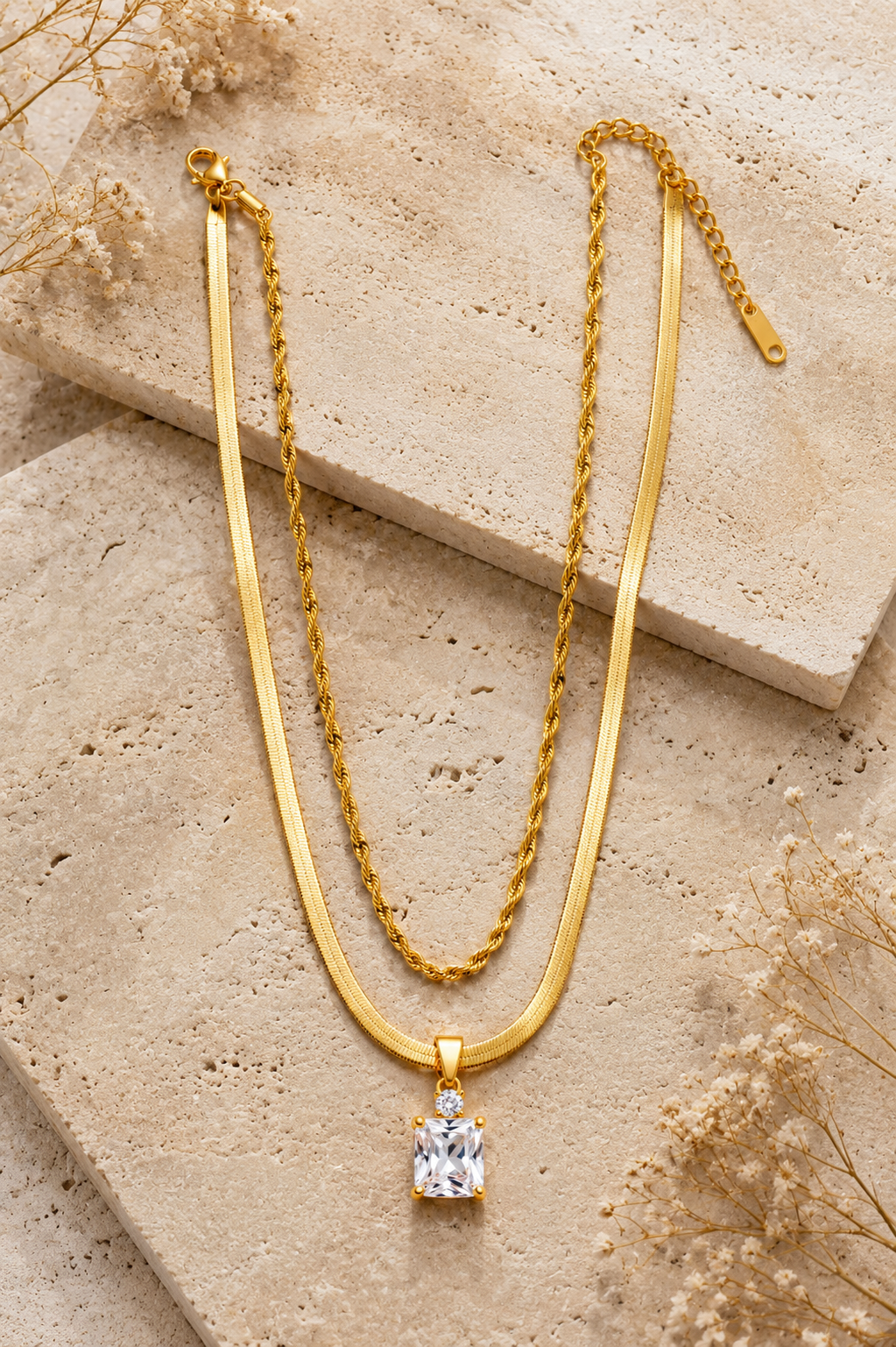 Lumière Pendant - 18KT Gold Plated