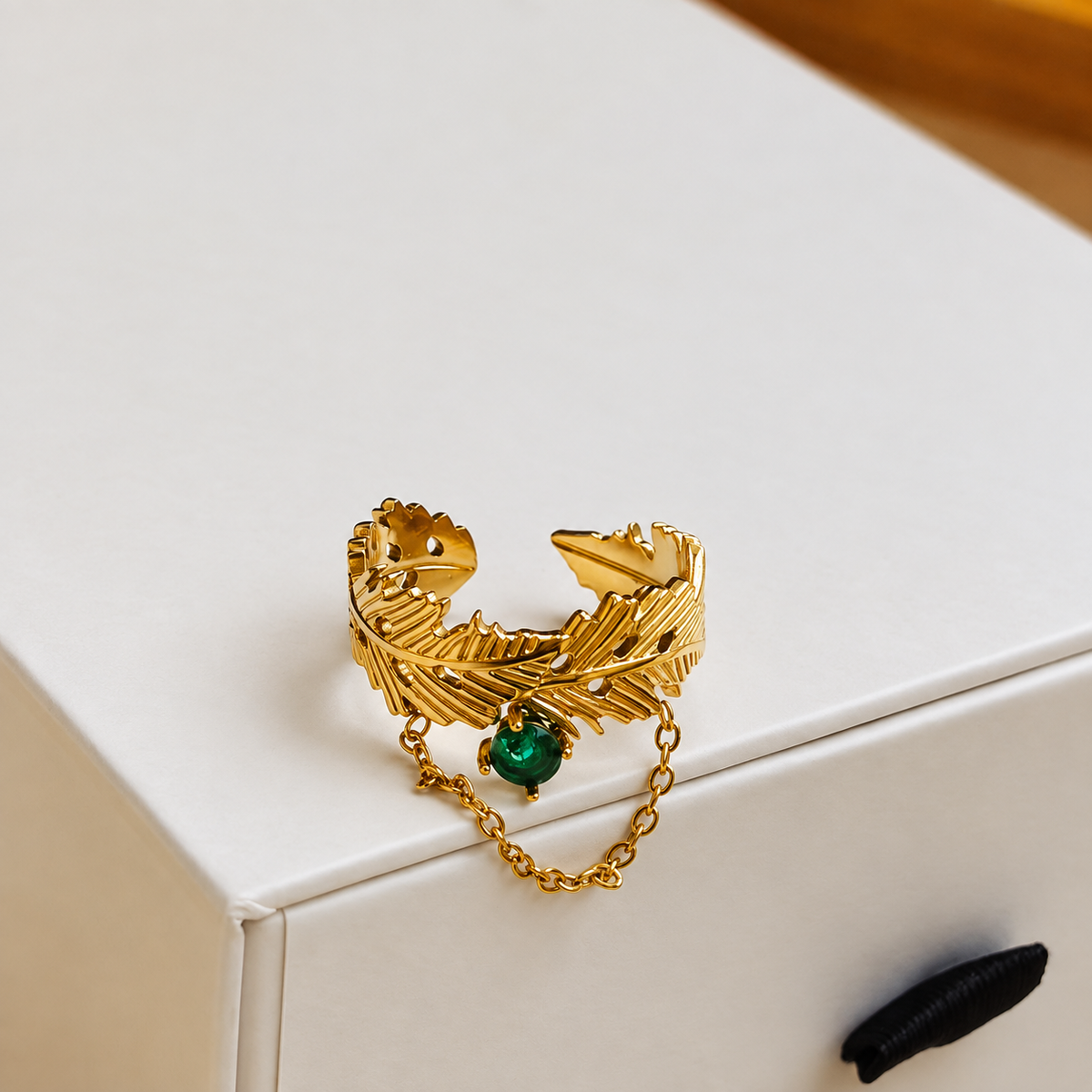 Blossom leaf Ring -18KT Gold Plated