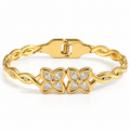 Bloomelle Cuff Bracelet -18KT Gold Plated
