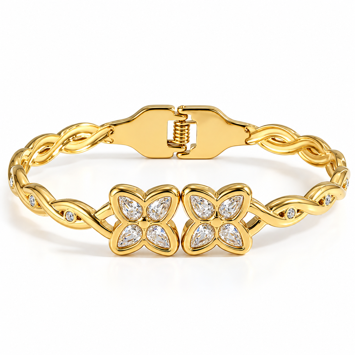 Bloomelle Cuff Bracelet -18KT Gold Plated