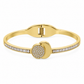 Elara Halo Cuff Bracelet -18KT Gold Plated