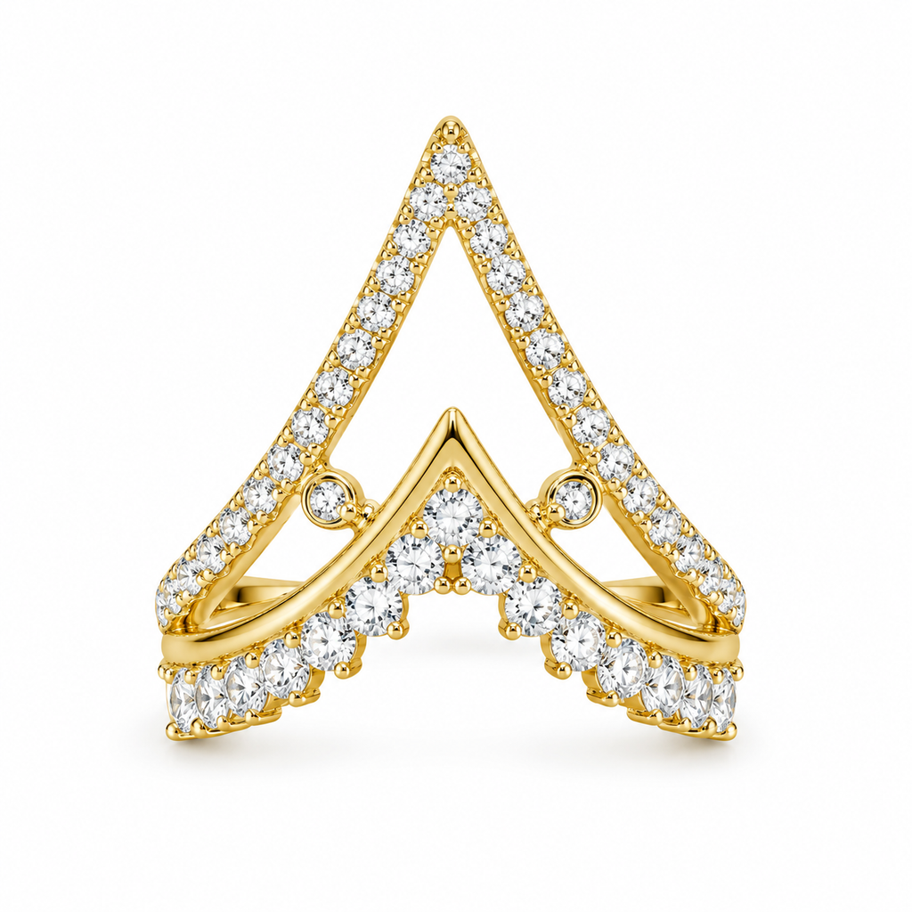 Vanki Ring -18KT Gold Plated
