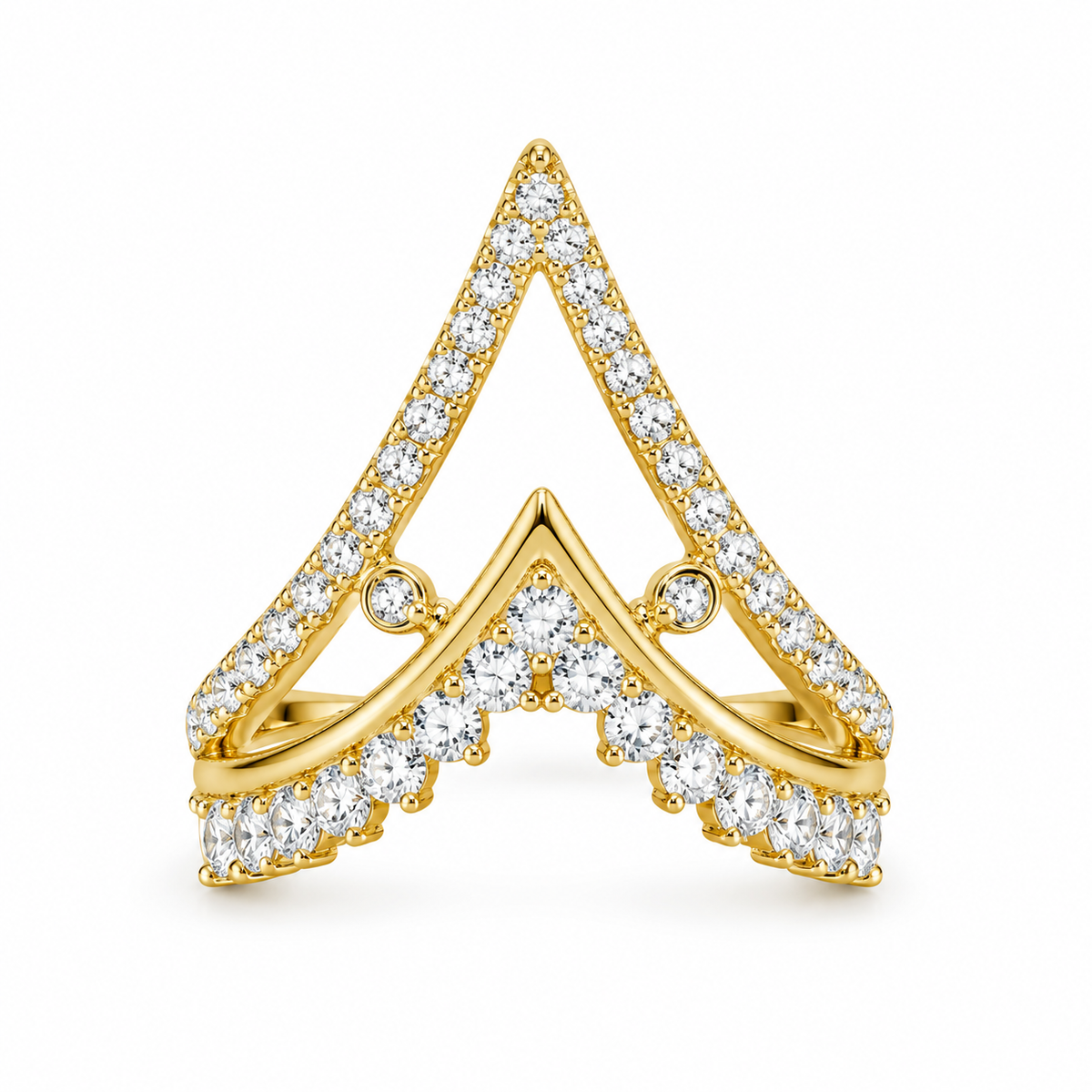 Vanki Ring -18KT Gold Plated