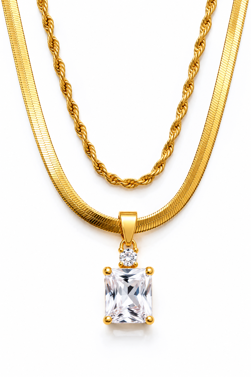 Lumière Pendant - 18KT Gold Plated
