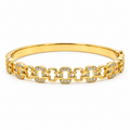 Arden Pavé Cuff Bracelet -18KT Gold Plated