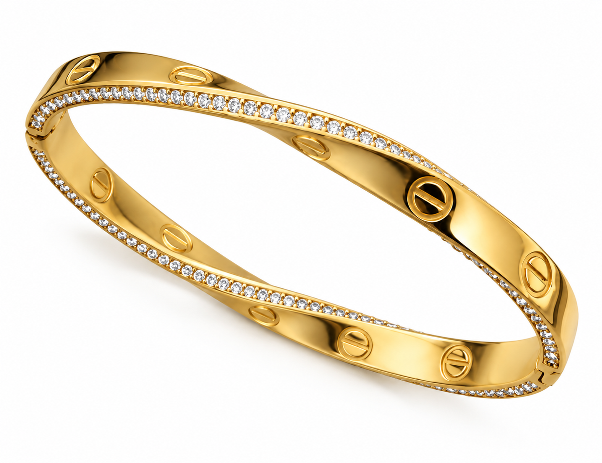 Theia Eterna Cuff Bracelet -18KT Gold