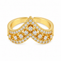 Aurelle Tiara Ring -18KT Gold Plated