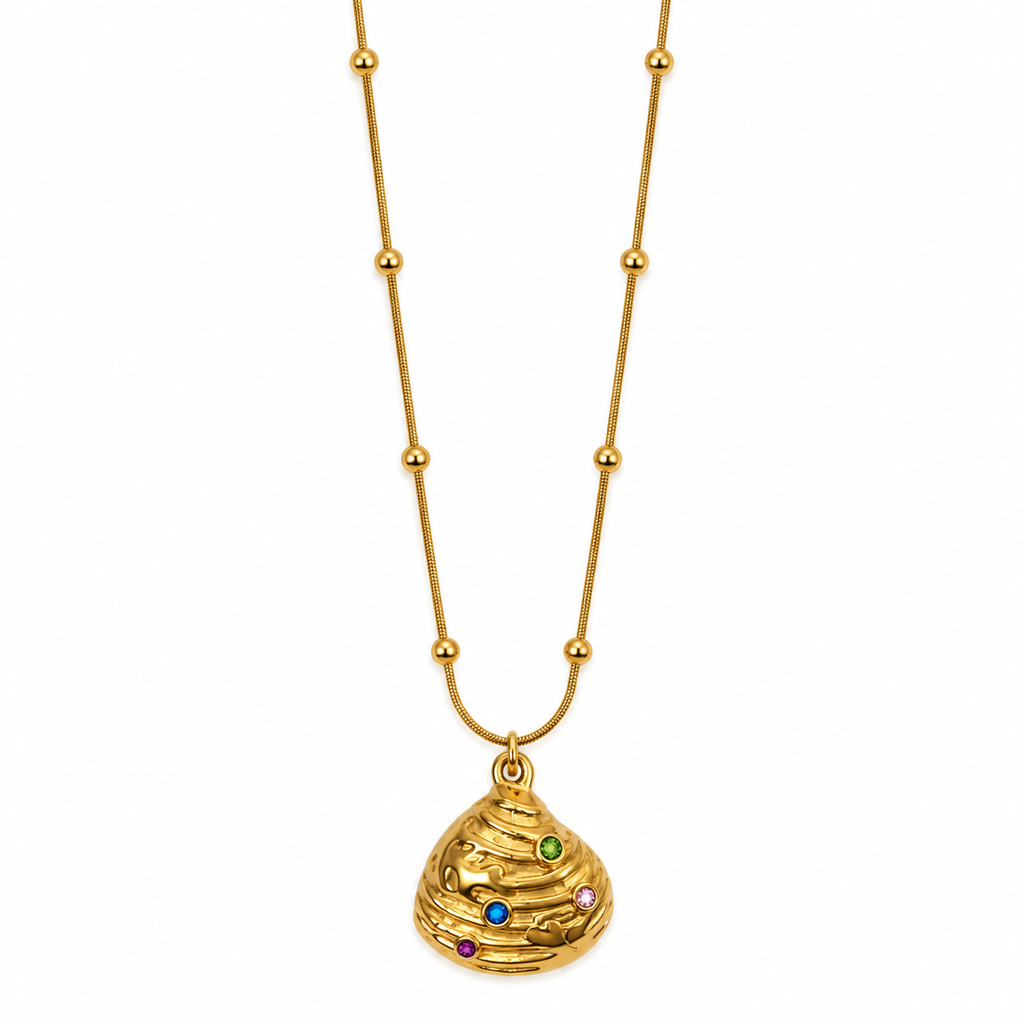 Shell Pendant -18KT Gold Plated