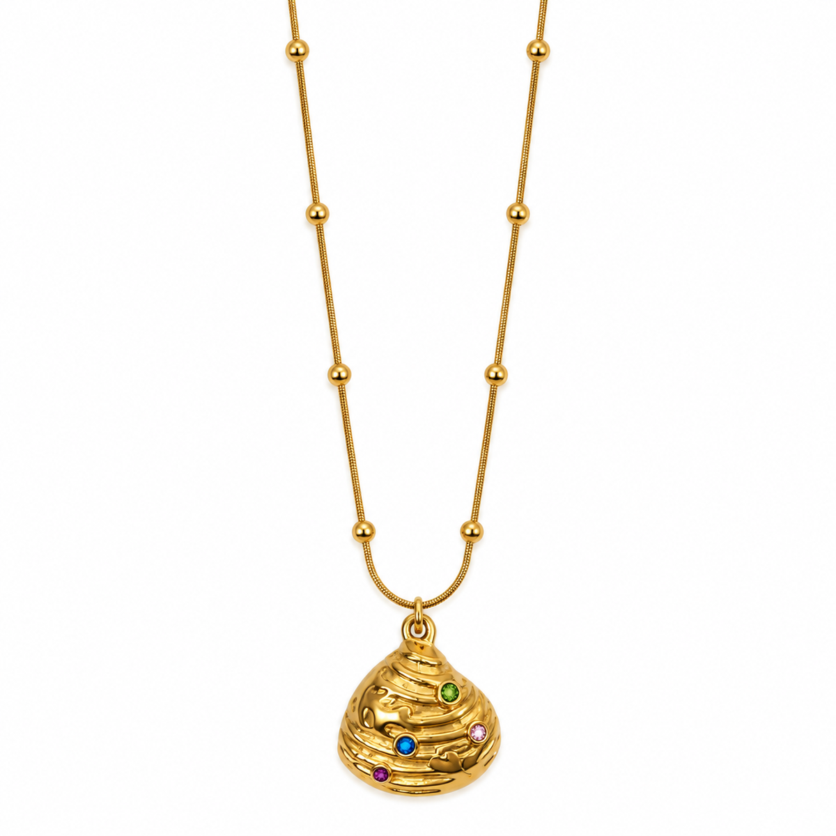 Shell Pendant -18KT Gold Plated