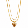 L'Amouré Multilayer Pendant - 18KT Gold Plated