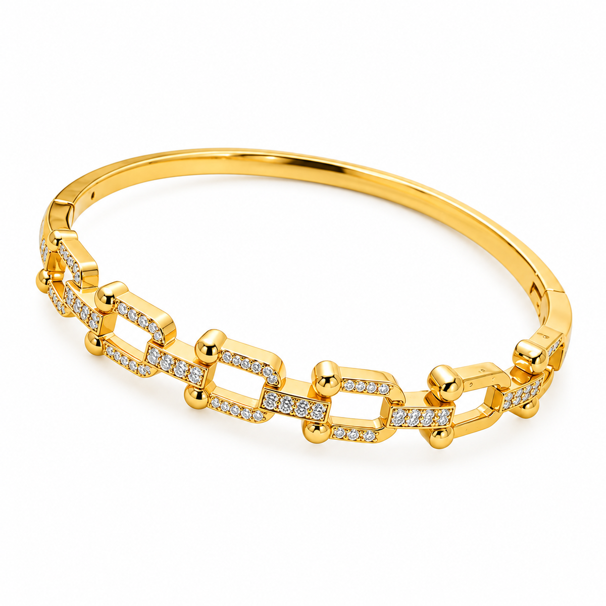 Elara Signature Cuff Bracelet -18KT Gold Plated