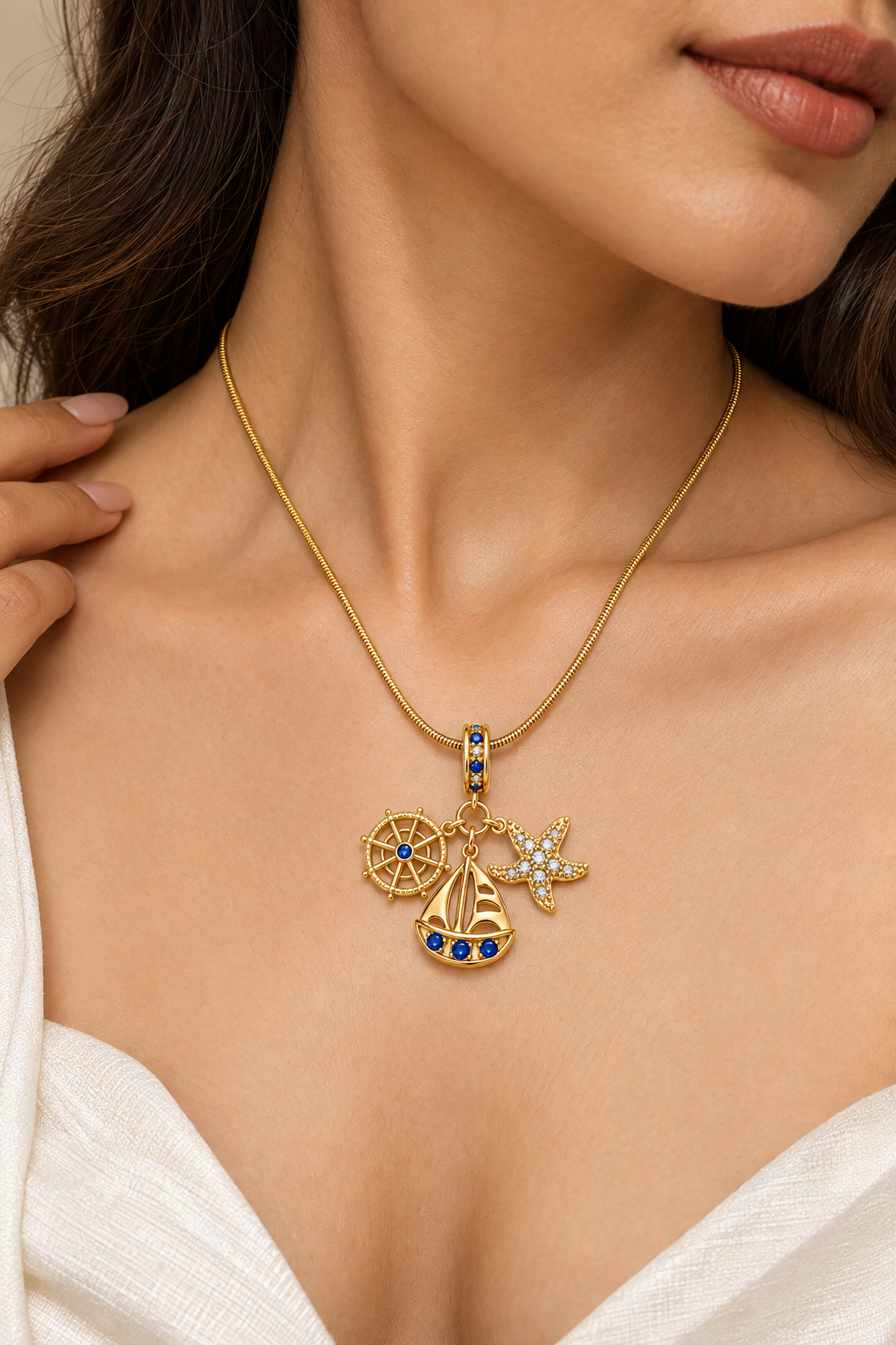 Azura Voyage Pendant -18KT Gold Plated