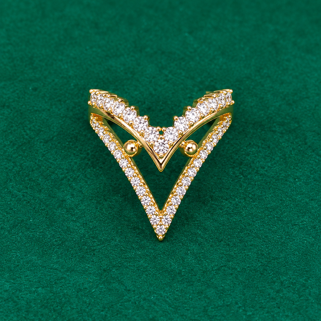 Vanki Ring -18KT Gold Plated