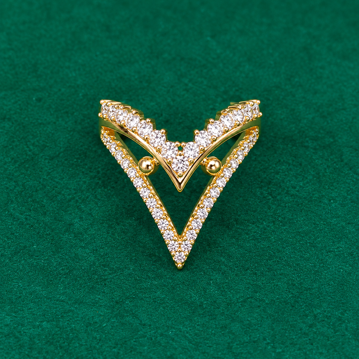 Vanki Ring -18KT Gold Plated