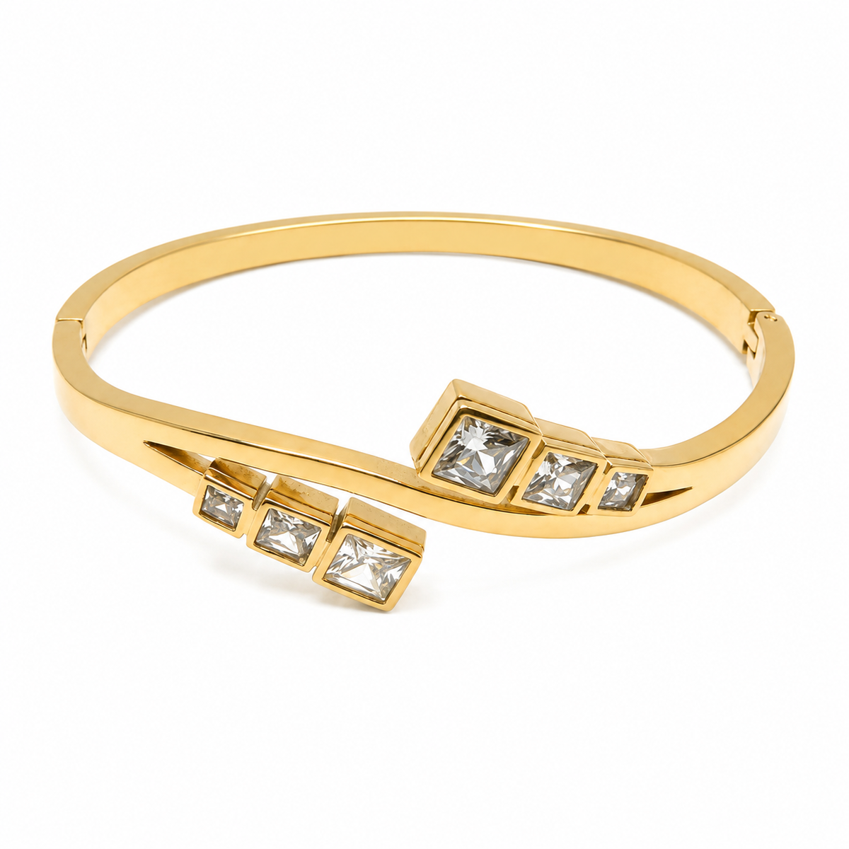 Elara Cuff Bracelet - 18KT Gold Plated