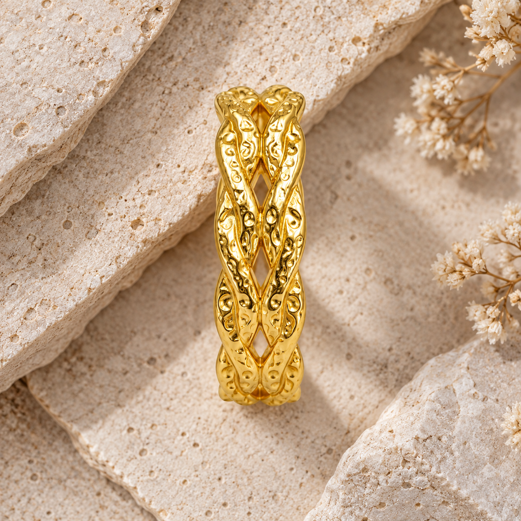 Solene Ring -18KT Gold Plated