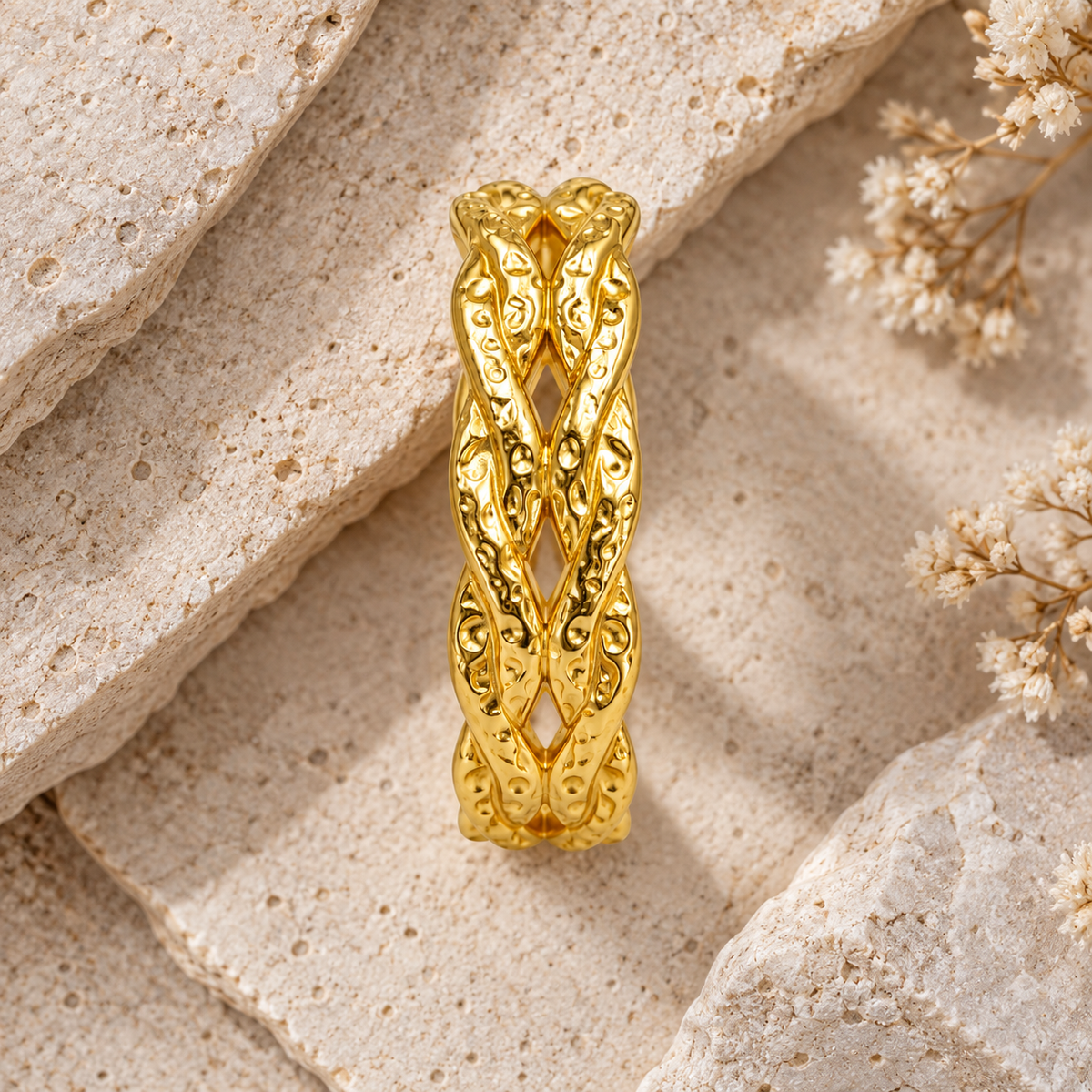 Solene Ring -18KT Gold Plated