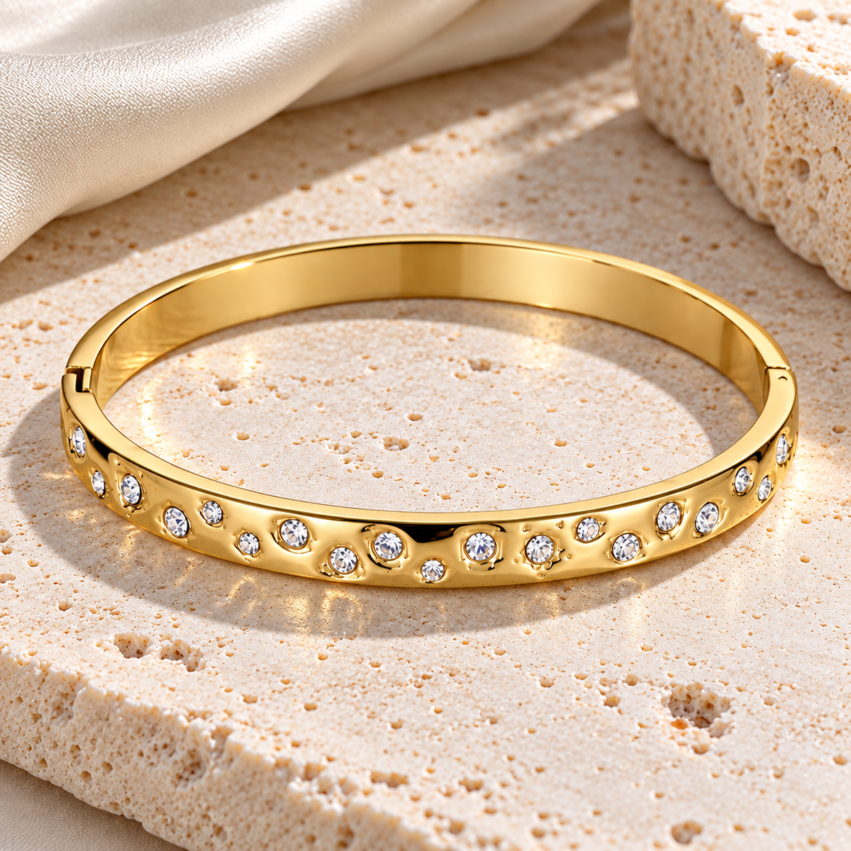 Aurelia Nova Cuff Bracelet -18KT Gold Plated
