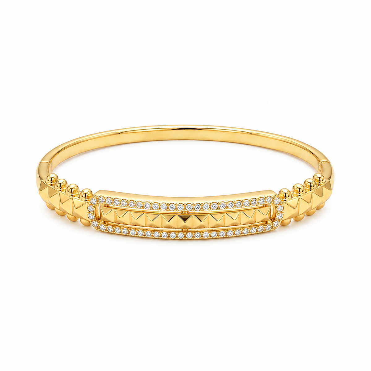 Athena Cuff Bracelet - 18KT Gold Plated
