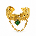 Blossom leaf Ring -18KT Gold Plated