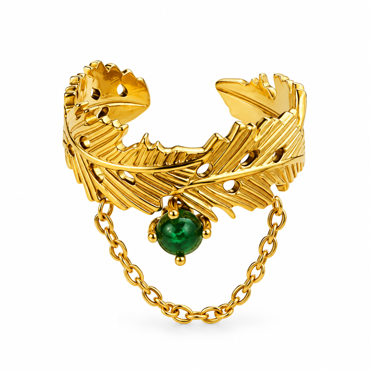 Blossom leaf Ring -18KT Gold Plated