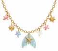 Mermaid Charm Necklace -18KT Gold Plated