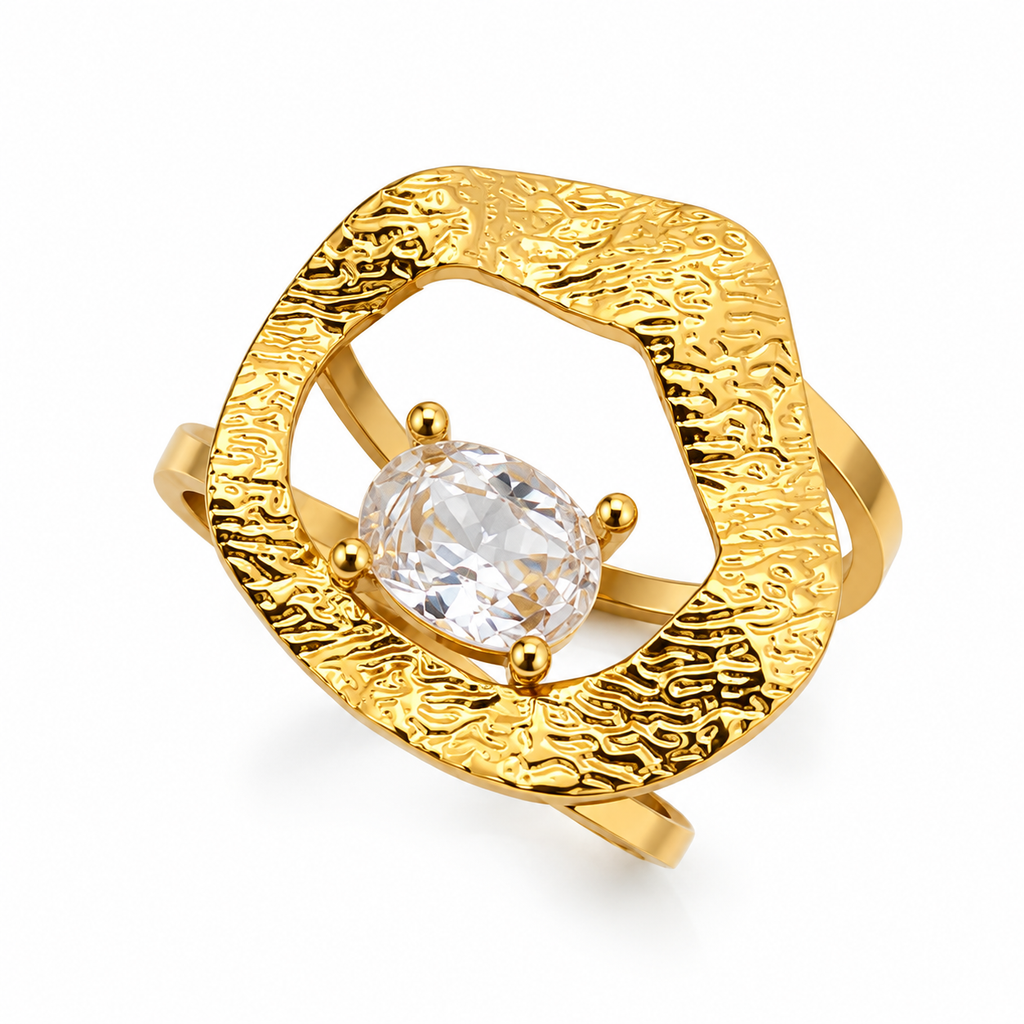 Orlina Ring -18KT Gold Plated